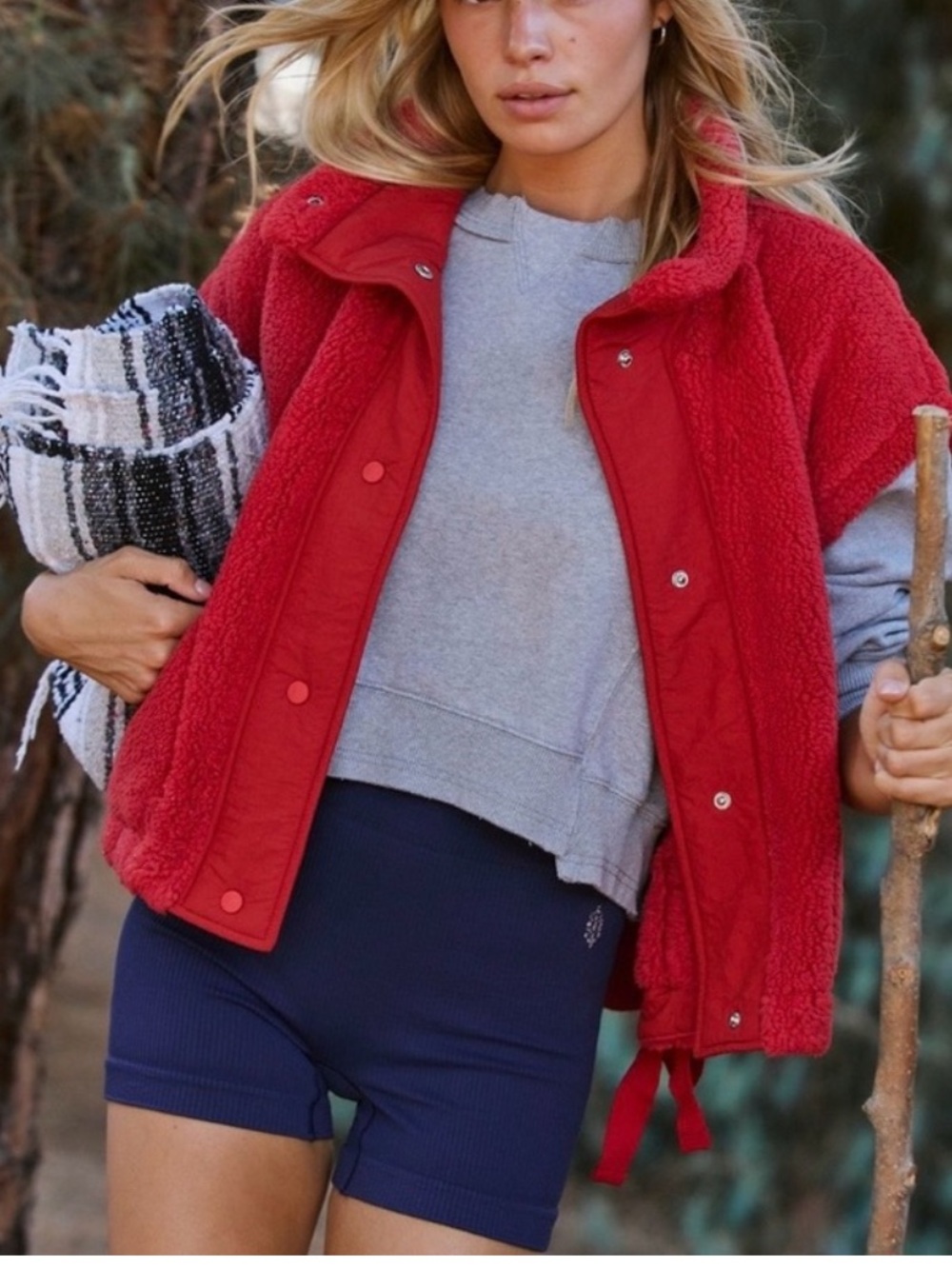 NWT Free people
Scout It Out Fleece Vest